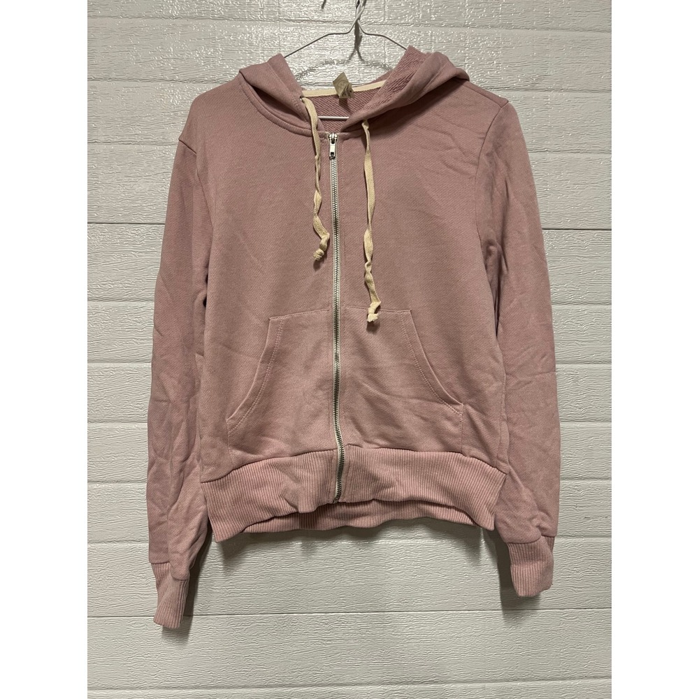 Alternative Women's Pink Zip Up Hoodie Sweatshirt Size M